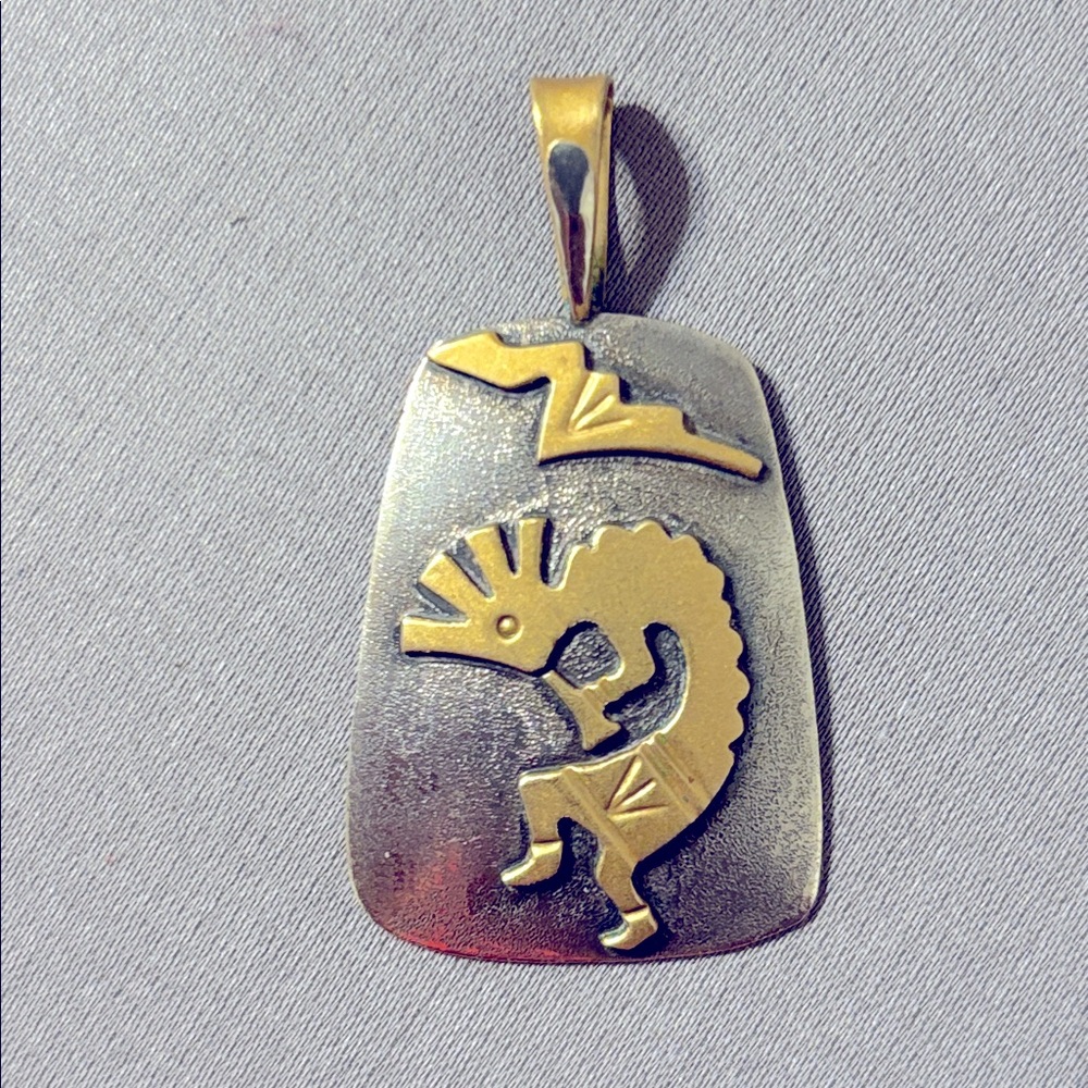 Vintage Kokopelli Sterling Pendant - Picture 1 of 5